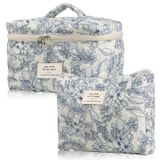 Bolsa De Maquiagem E Cosméticos, Organizador De Viagens Acolchoado De Algodão Viwime