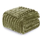 Cobertor Exclusivo Mezcla Fleece 50x60cm Verde Oliva