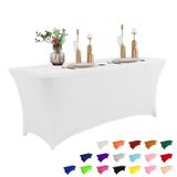 Toalha De Mesa Ivapupu 4ft Spring Para Mesa Retangular Branca