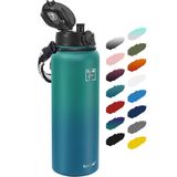 Garrafa De Água Fanhaw Isolada Em Aço Inoxidável 1,2 L Com Tampa
