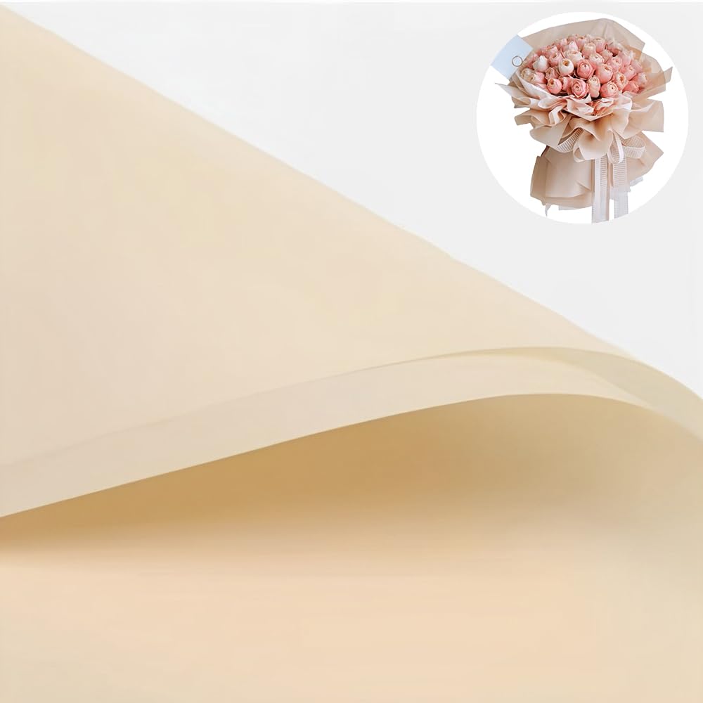 Papel De Embrulho De Flores Impermeável Bbj Wraps 40 Champagne