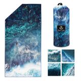 Toalha De Praia 4monster Microfiber Quick Dry Sand Free 160x80cm