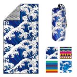 Toalha De Praia 4monster Microfiber Quick Dry Sand Free 160x80cm