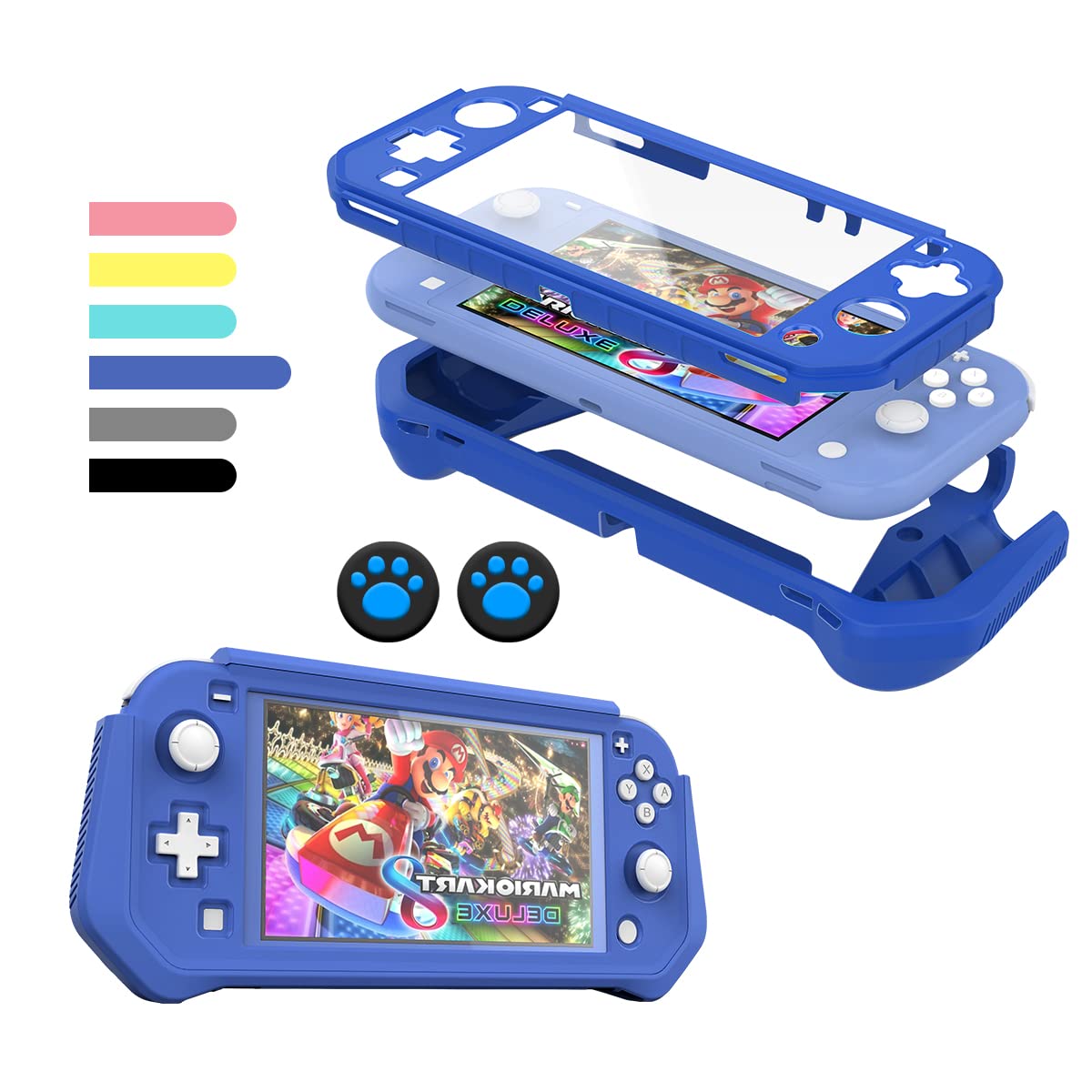 Capa Protetora Fiwwat Para Nintendo Switch Lite Azul Marinho