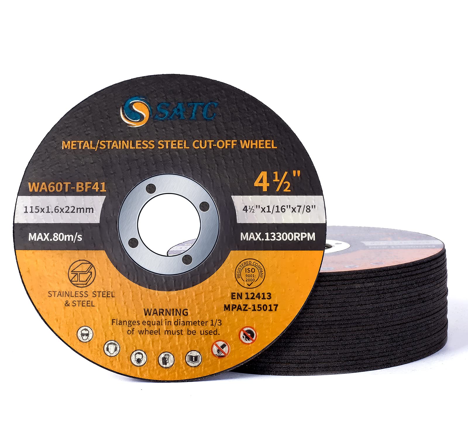 Cut Off Wheels S Satc 25 Pcs Para Rebarbadora De 4,5 Polegadas