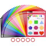 Bolsos Apagáveis A Seco, Pacote Gamenote, 30 Com Anéis De 10 X 14 Polegadas (25 X 35 Cm)