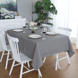 Toalha De Mesa Folins&amp;home Cinza Claro Impermeável 150x210cm Poliéster