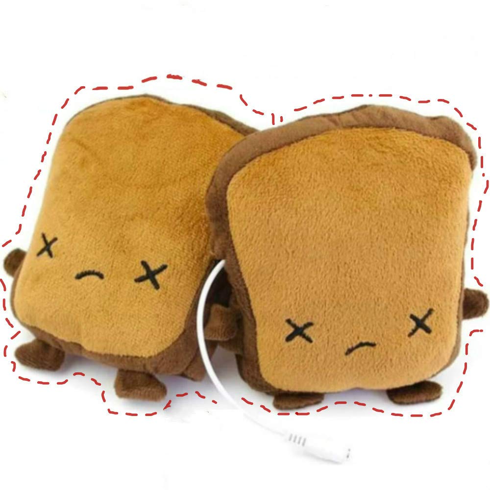 Aquecedores De Mãos Usb Kbinter Cute Usb Heating Gloves Brown