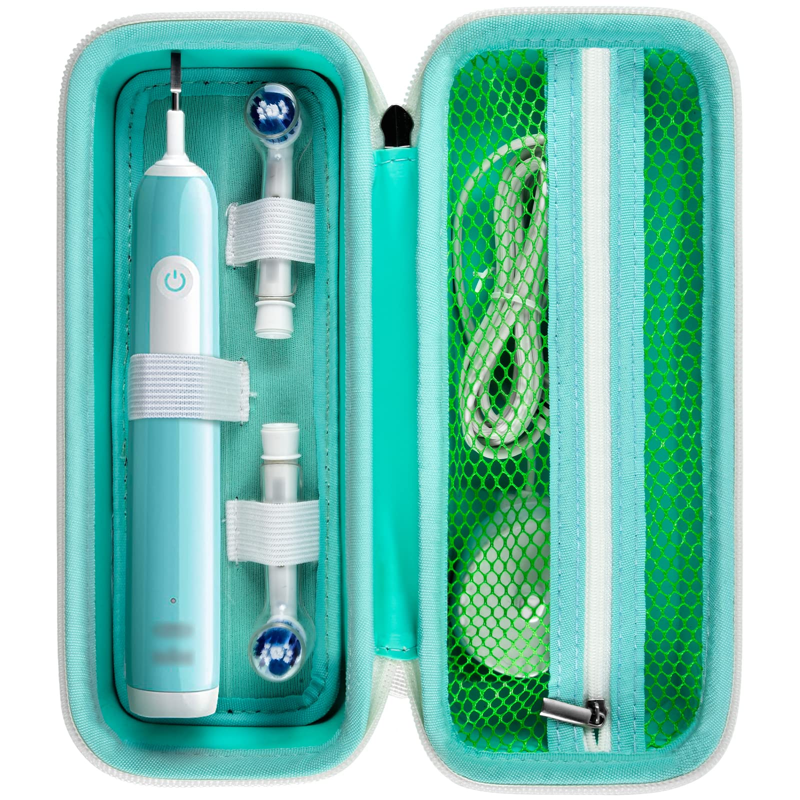 Estojo De Viagem Para Escova De Dentes Comecase Green Para Oral-b E Philips