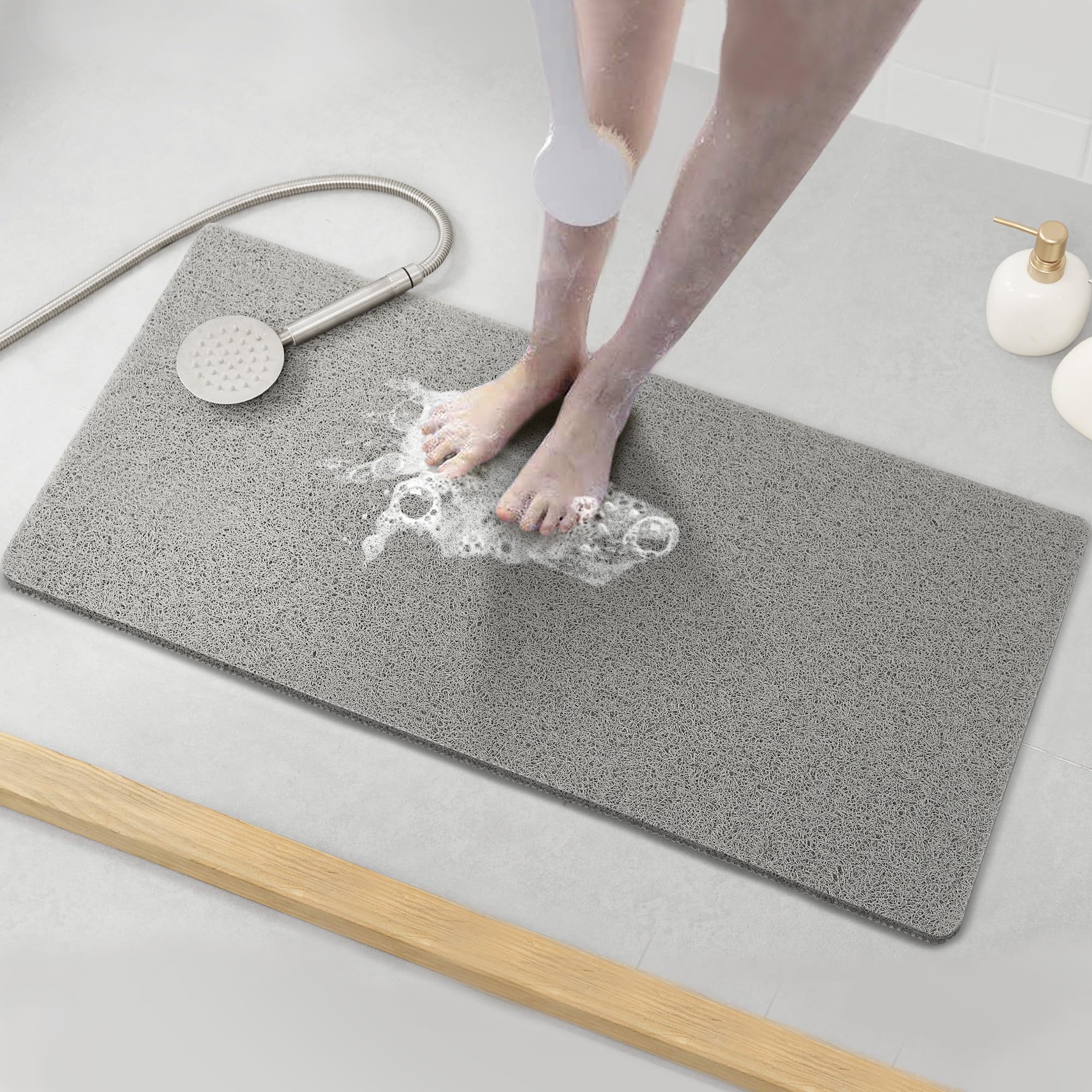 Tapete De Banheira, Chuveiro E Banheira Asvin Soft Textured 90x40cm Pvc