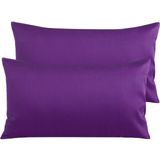 Fronhas Ntbay Egyptian Cotton King 20x36 Roxas (conjunto De 2)