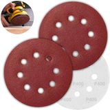 Disco De Lixa Aderente Com Furo 125mm Grão 400 Kit 02 Un