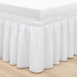 Saia De Cama Rimela White Queen Size 30 Cm Drop Elastic Bedding