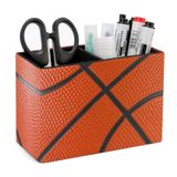Porta-canetas Niapessel Com Estampa De Basquete E Organizador De Mesa Em Couro Pu
