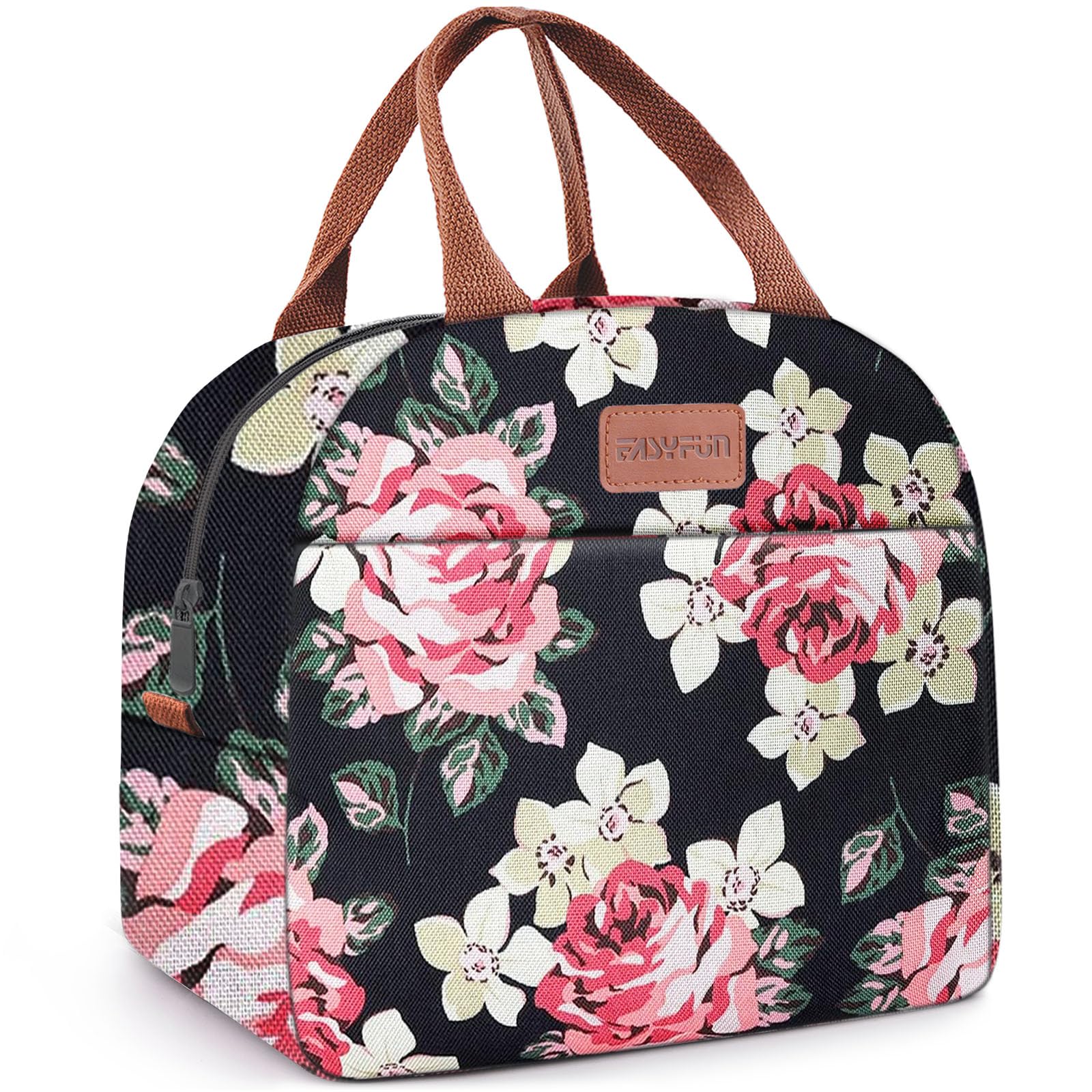 Lancheira Easyfun Isolada Para Mulheres E Homens, Adultos, Rosa Preta