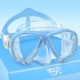 Máscara De Mergulho Exp Vision Harry Blue De 4 A 14 Anos Antiembaçante Para Crianças