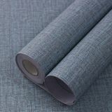 Papel De Parede Wadile Grasscloth Peel And Stick Azul Marinho 4,5m²