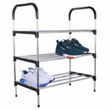 Sapateira Rack Organizador Sapatos Tenis Calçados Prateleiras 3 Andares Desmontavel Multiuso Objetos Movel Casa
