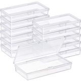 Caixa De Armazenamento De Miçangas Com Tampa Articulada De Plástico Transparente Satinior Satinor