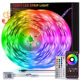 Led Strip Lights Hbowmdjia 40m (2 Rolos De 20m) Music Sync Rgb