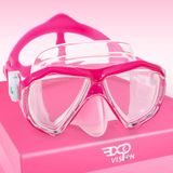 Máscara De Mergulho Com Snorkel Exp Vision 180° Antiembaçante Para Crianças