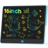 Tablet De Escrita Lcd Hockvill De 16 Polegadas Para Crianças Com Doodle Magnético