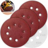 Disco De Lixa Aderente Com Furo 125mm Grão 320 Kit 03 Un