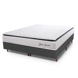 Cama Box Baú Queen Hellen Molas Ensacadas Yaris Pillow Top 158x198x64cm