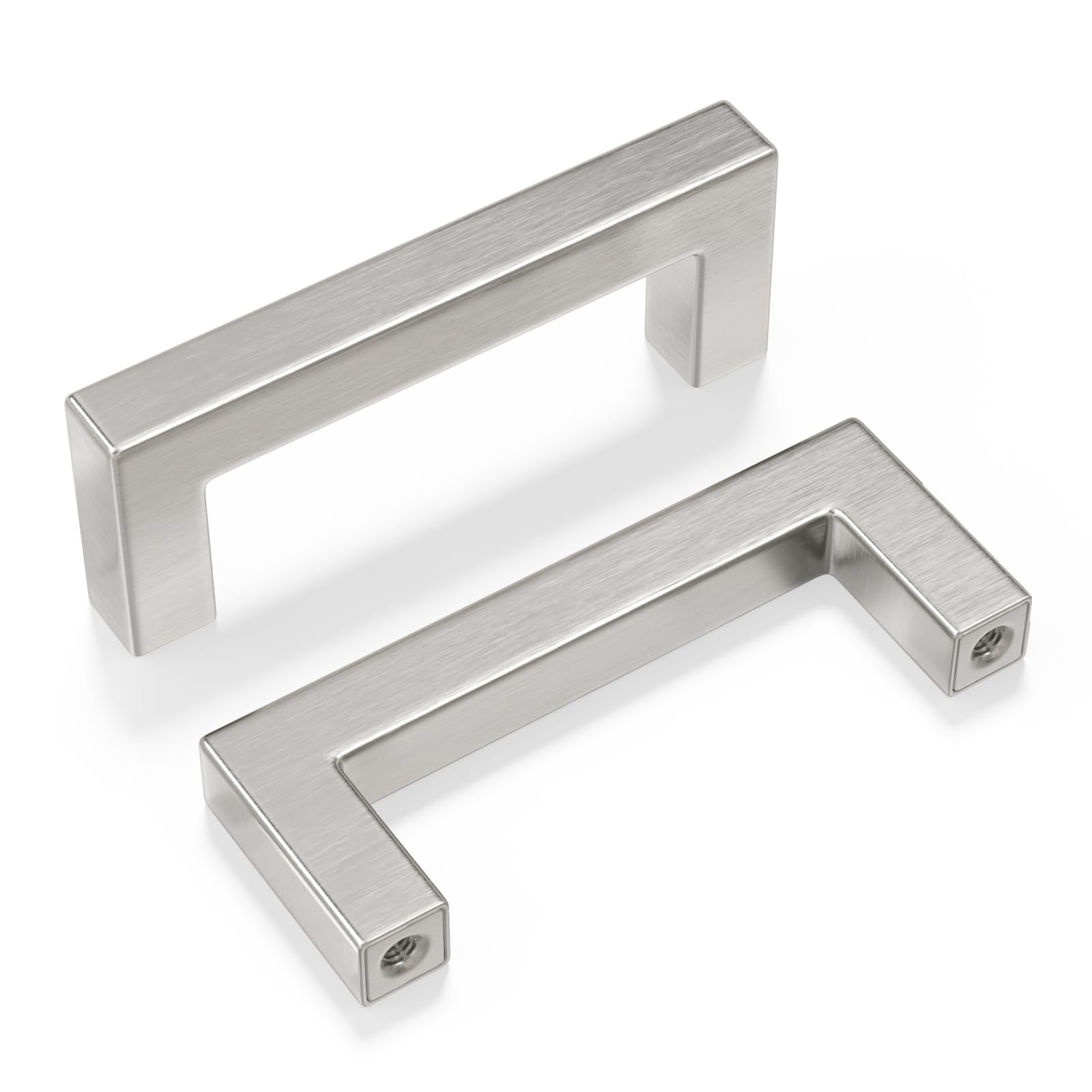 Pacote Com 5 Unidades De Níquel Escovado Cabinet Pulls Goldenwarm Lsj12bss76