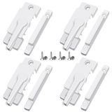 Window Sash Locks Zuonai White Metal, Pacote Com 4 Para Windows