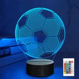 Night Light Lampeez Soccer 3d Illusion Football Kids
