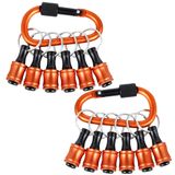 Chaveiro Bit Holder Facaincxs Upgrade Orange Com 12 Unidades De Bits