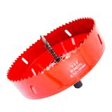 Serra De Furo Laiwei 160mm Hss Cortador De Furos Para Madeira, Pvc, Placa De Gesso