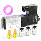 Válvula Solenóide Tailonz Pneumatic 4v310-10 Dc24v 3/8npt 5 Vias