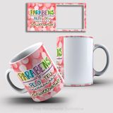 Caneca De Porcelana 325ml Decorada Feliz Aniversário Feliz Aniversário 1