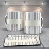 Caneca De Porcelana 325ml Decorada Tribal Tribal 25