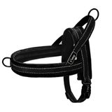 Colete Para Cães, Arnês De Flanela Macia Didog, Acolchoado, Preto, Tamanho M
