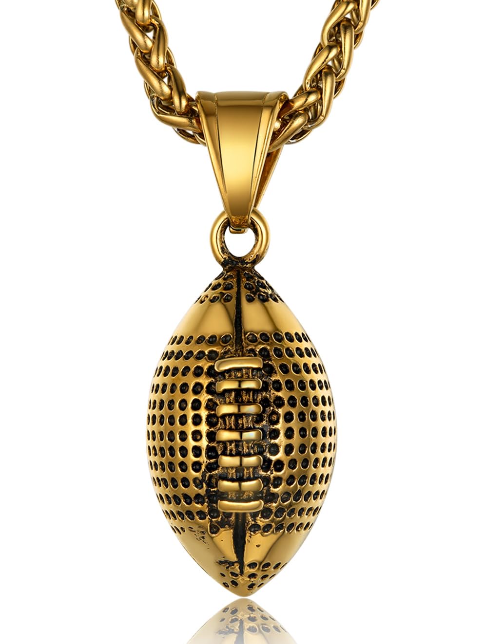 Colar Goldchic Jewelry Rugby Football Para Homens Em Aço