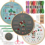 Kit De Bordado Cdthinkingu Lu Cross Stitch Para Adultos Com Argola