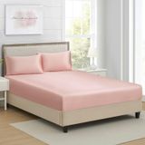 Lençol Com Elástico Lanest Housing King Silk Satin Blush