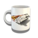 Caneca De Porcelana 325ml Com Design 3d Exclusivo Nave
