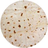 Manta Casofu Burritos Tortilla 71 Em Flanela Bege