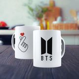 Caneca De Porcelana 325ml Bts Decorada Bts 3