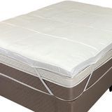 Pillow Top Casal Dupla Face 200 Fios 6cm 138x188cm Branco