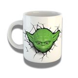 Caneca De Porcelana 325ml Com Design 3d Exclusivo Star Wars 2