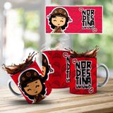 Caneca De Porcelana 325ml Decorada Nordestinos Nordestina