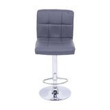 Banqueta Confort com Base em Aço OR Design Cinza