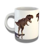 Caneca De Porcelana 325ml Com Design 3d Exclusivo T-rex