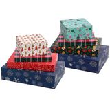 Caixas De Presente De Natal Nujovi 13 Peças Com Tampas De Tamanhos Variados