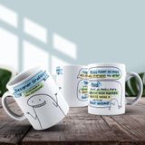 Caneca De Porcelana 325ml Flork Profissões Masculino Designer Gráfico